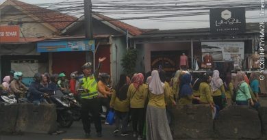 Polsek Cikupa Laksanakan PECAK Pagi, Wujudkan Kamseltibcar Lantas di Jam Sibuk