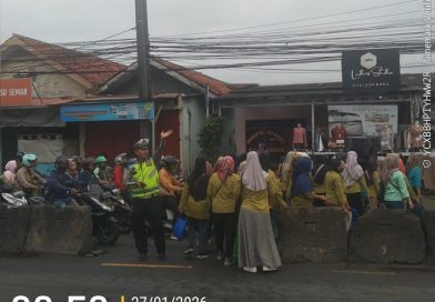 Polsek Cikupa Laksanakan PECAK Pagi, Wujudkan Kamseltibcar Lantas di Jam Sibuk