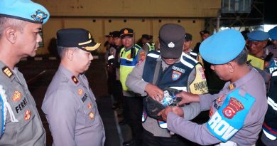 Kapolres Cilegon Pimpin Langsung Kesiapan Pengamanan Pemberangkatan Buruh ke Jakarta