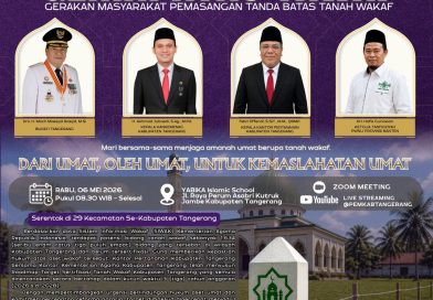 Sebanyak 1.634 Bidang Tanah Wakaf di Kabupaten Tangerang Belum Berserrifikat