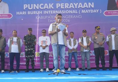 Bersama Bupati, Dandim 0510/Trs Hadiri Perayaan Puncak May Day