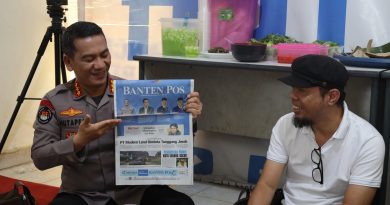 Bidhumas Polda Banten Jalin Silaturahmi ke Banten Pos dalam Momentum HUT ke-15