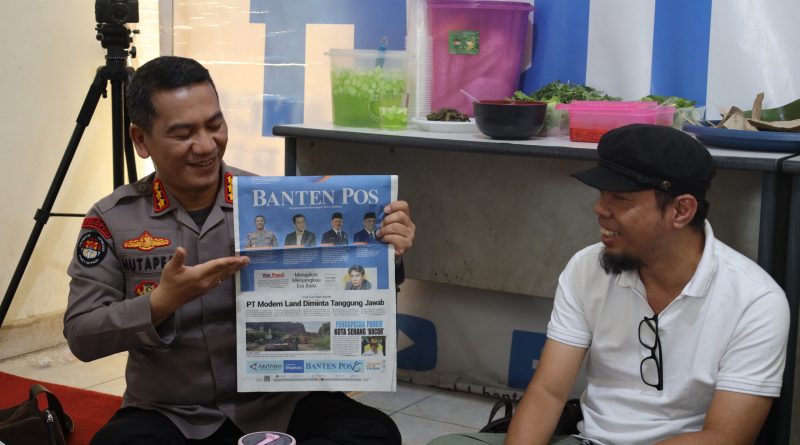 Bidhumas Polda Banten Jalin Silaturahmi ke Banten Pos dalam Momentum HUT ke-15