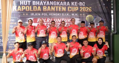 Semarak HUT Bhayangkara ke-80, Polda Banten Gelar Turnamen Tenis Perkuat Soliditas Antar Instansi Semarak HUT Bhayangkara ke-80, Polda Banten Gelar Turnamen Tenis Perkuat Soliditas Antar Instansi