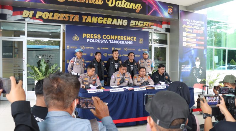 Tawuran Remaja Satu Orang Luka Parah, Polresta Tangerang Bekuk Amankan Tersangka