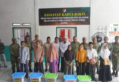 Danrem 052/Wkr Di Dampingi Dandim 0510/Trs Resmikan Renovasi Panti Asuhan Darussalamah Assalimah