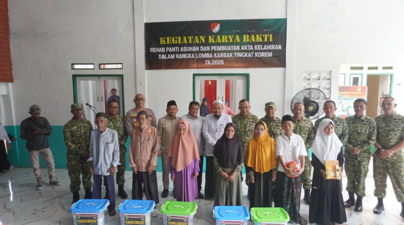 Danrem 052/Wkr Di Dampingi Dandim 0510/Trs Resmikan Renovasi Panti Asuhan Darussalamah Assalimah