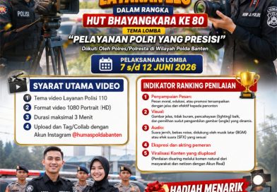Polda Banten Gelar Lomba Video Layanan 110 dan Lomba Menulis Berita Sambut HUT Bhayangkara ke-80