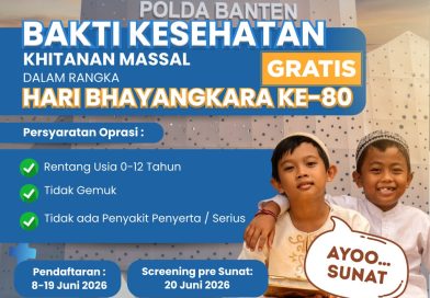 Semarak Hari Bhayangkara ke-80, Polda Banten Gelar Donor Darah dan Khitanan Gratis Semarak Hari Bhayangkara ke-80, Polda Banten Gelar Donor Darah dan Khitanan Gratis