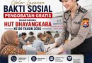 Ayo Cek Kesehatan Gratis Bersama Polda Banten dalam Rangka Hari Bhayangkara ke-80.