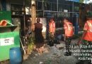 Koramil 02/Batuceper Bersama Warga Bersihkan Tumpukan Sampah di Jurumudi