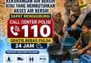 Hadapi Musim Kemarau, Polda Banten Siapkan Layanan Bantuan Air Bersih Melalui Call Center 110.
