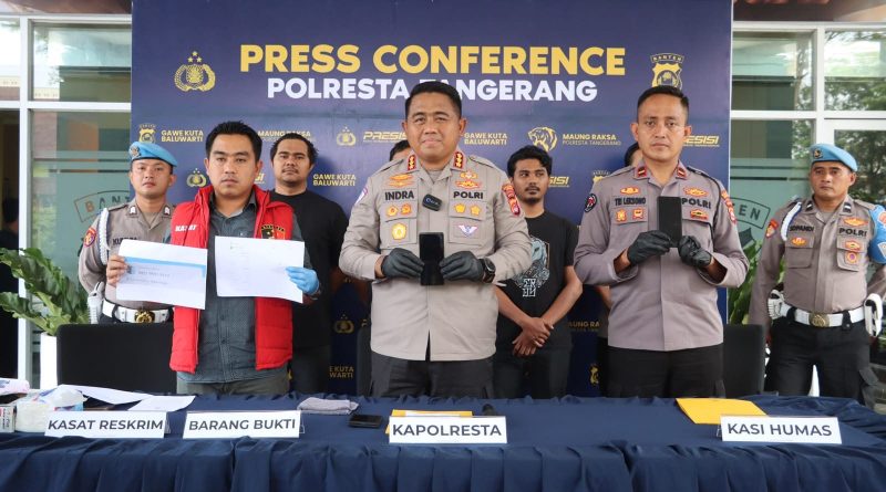 Kasus Matel ( Mata Elang ) Diduga Peras Pengendara di Cikupa Diungkap, Polresta Tangerang Tangkap Tiga Terduga Pelaku
