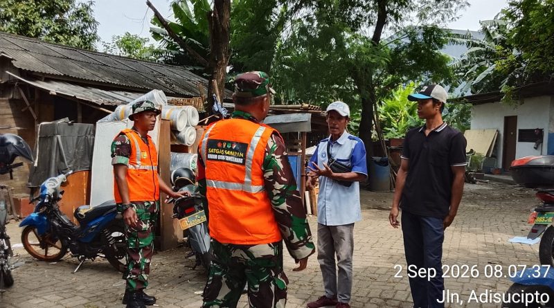 Koramil 02/Batuceper Sosialisasikan Penanganan Darurat Sampah di Wilayah Benda Koramil 02/Batuceper Sosialisasikan Penanganan Darurat Sampah di Wilayah Benda