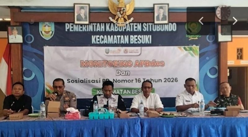 Kapolsek Besuki Pimpin kegiatan Tim Monitoring Pengelolaan Keuangan Desa Tahun Anggaran 2026 Kapolsek Besuki Pimpin kegiatan Tim Monitoring Pengelolaan Keuangan Desa Tahun Anggaran 2026