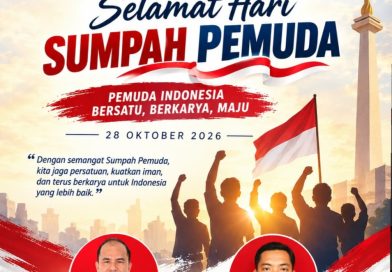 SELAMAT HARI SUMPAH PEMUDA 2026 ( 28 Oktober 2026 ) ​”PEMUDA INDONESIA BERSATU, BERKARYA, DAN MAJU”